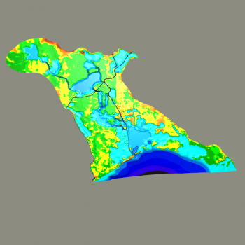 Bathymetric Colored Surface